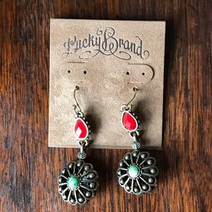LUCKY BRAND SEMI-PRECIOUS ACCENTS EARRINGS